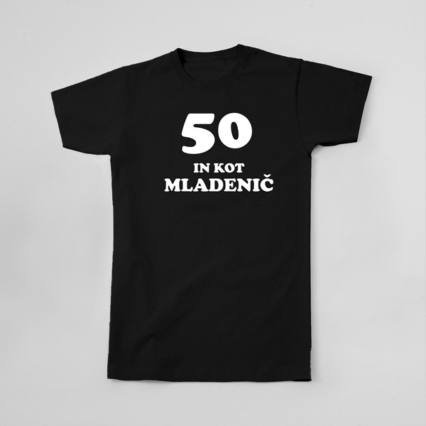 Majica 50 in kot mladenič