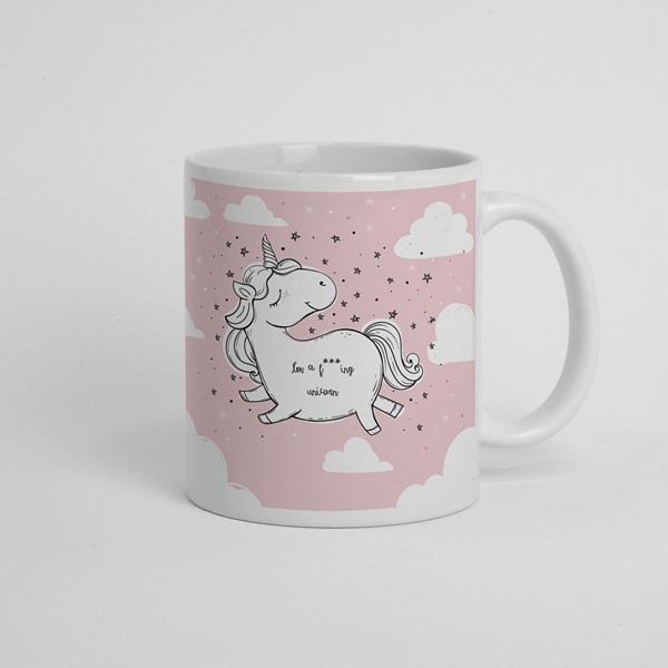 Skodelica Unicorn roza
