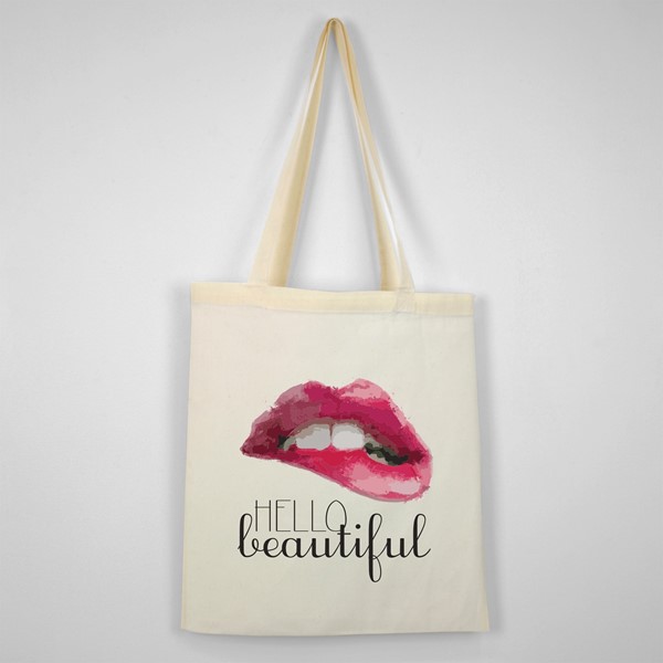 Bombažna vrečka Hello beautifull
