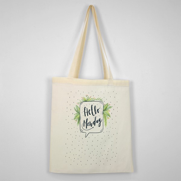 Bombažna vrečka Hello Monday