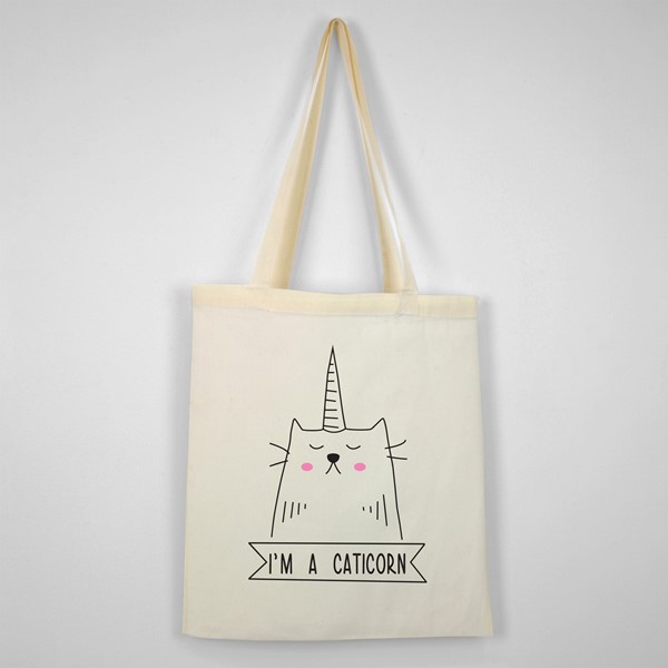 Bombažna vrečka I am a caticorn