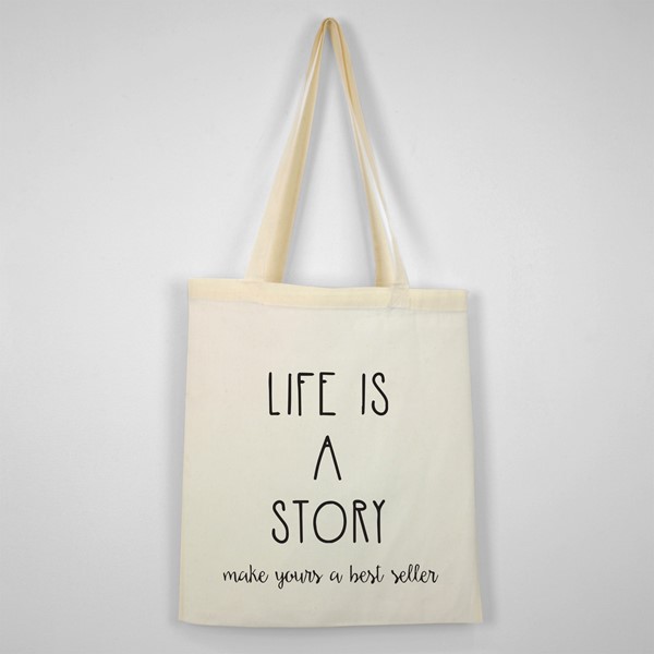 Bombažna vrečka Life is a story