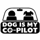 Nalepka Dog is my copilot