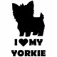 Nalepka I love my yorkie