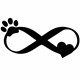 Nalepka Infinity dog love