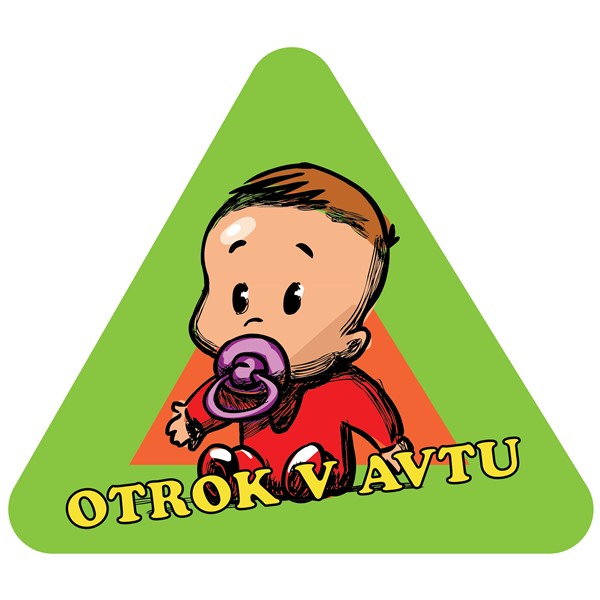 Nalepka Otrok v avtu trikot 03