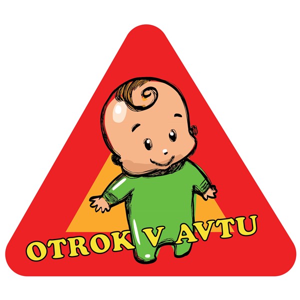 Nalepka Otrok v avtu trikot 06