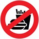 Nalepka Prepovedan vnos hrane in pijace