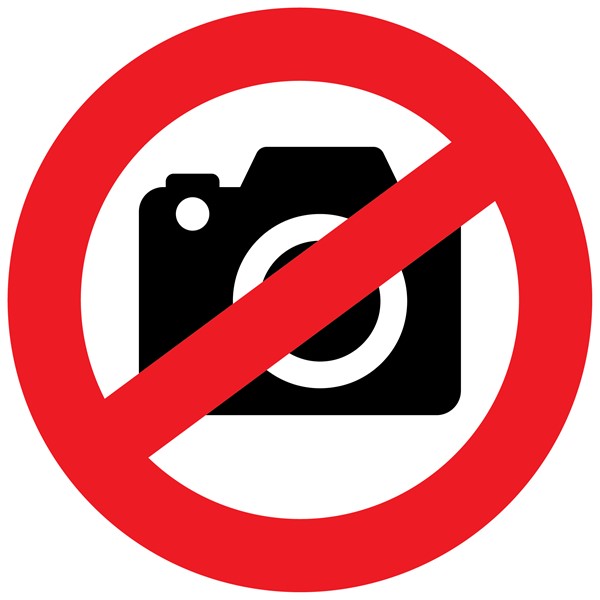 Nalepka Prepovedano fotografiranje