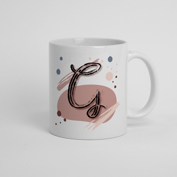 Skodelica G_monogram-rdeca