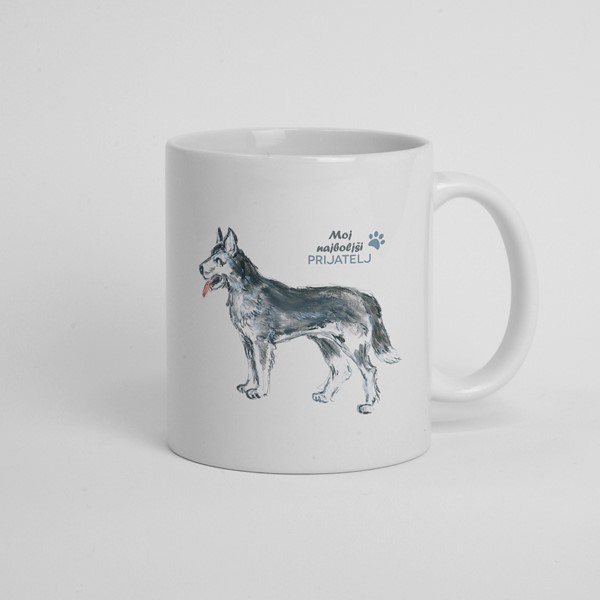 Skodelica Pes Husky