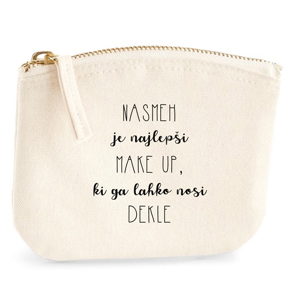 Torbica toaletka Nasmeh je najlepši makeup