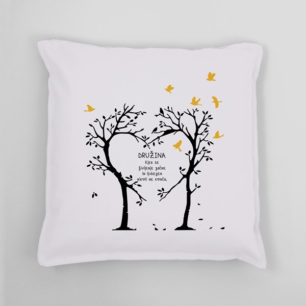 Vzglavnik Druzina kjer se zivljenje zacne