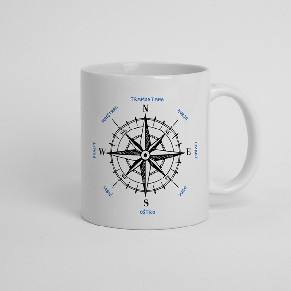 Skodelica Roza vetrov