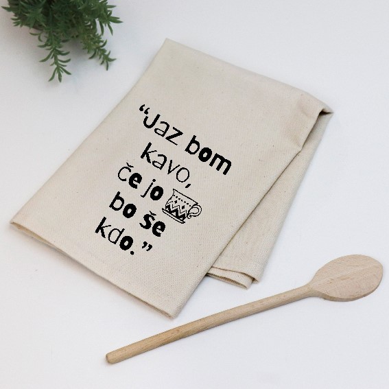 Kuhinjska krpa Jaz bom kavo