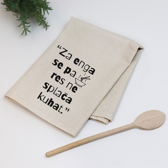 Kuhinjska krpa Za enga se pa res ne splaca
