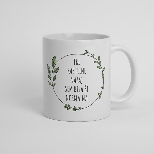 Skodelica Tri rastline nazaj