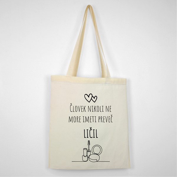 Bombažna vrečka Clovek_licil
