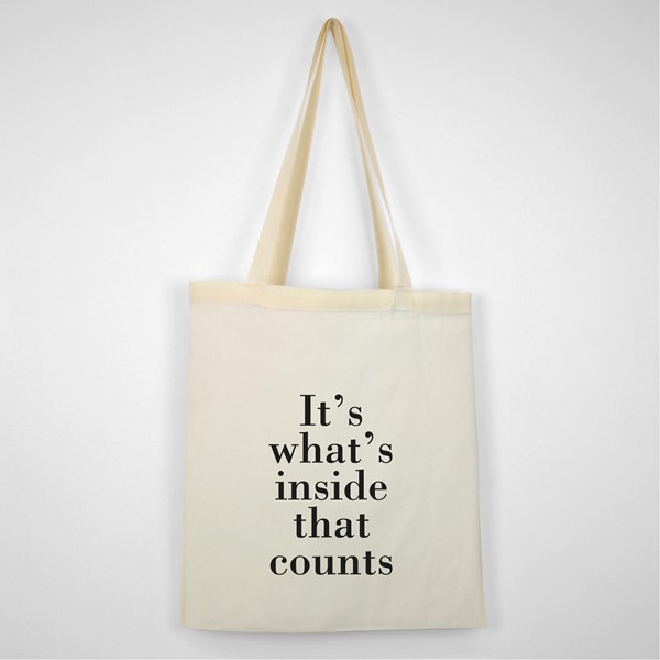 Bombažna vrečka It's what's inside