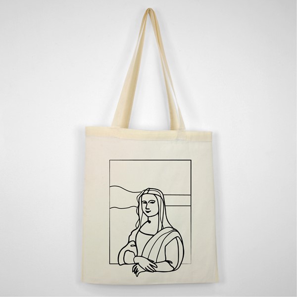 Bombažna vrečka Linije_Mona Liza