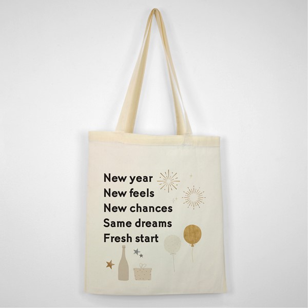 Bombažna vrečka New year new feels