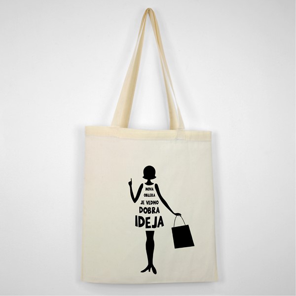 Bombažna vrečka Nova obleka