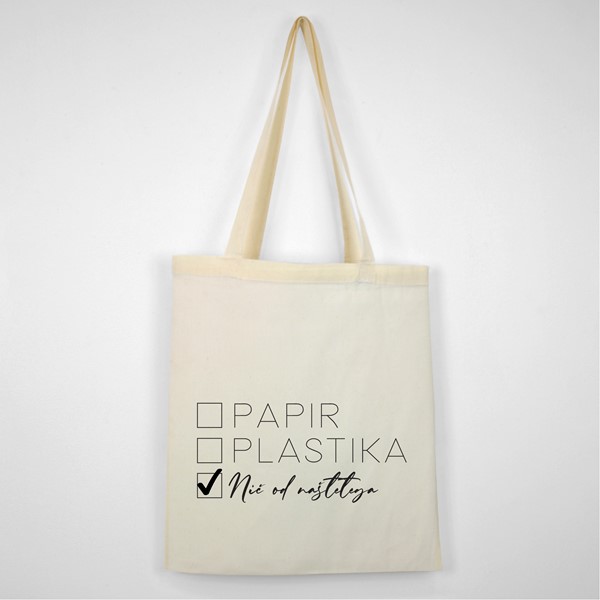 Bombažna vrečka Papir Plastika