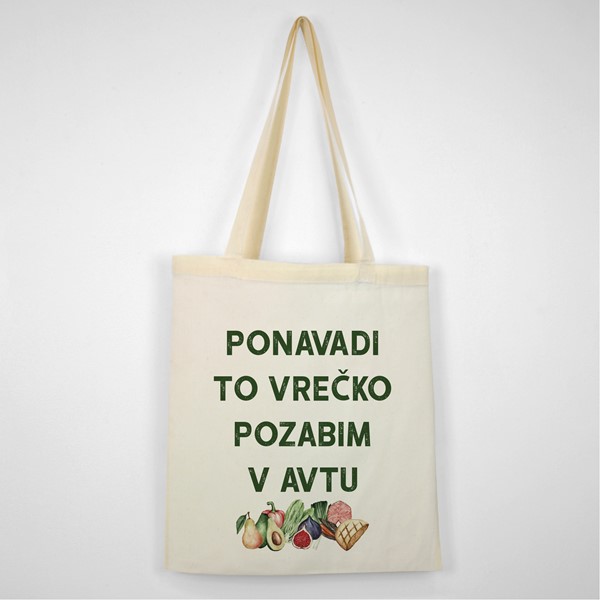 Bombažna vrečka Ponavadi to vrecko pozabim