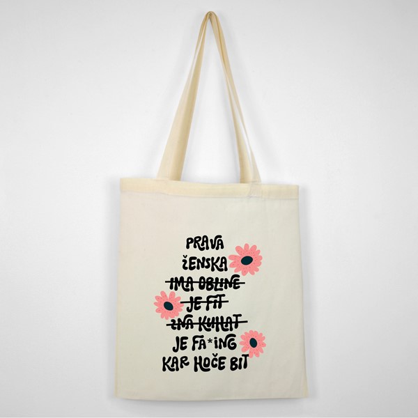 Bombažna vrečka Prava zenska
