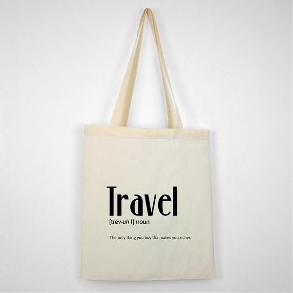 Bombažna vrečka Travel The only thing