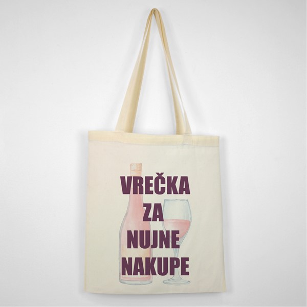 Bombažna vrečka Vrecka za nujne nakupe_1
