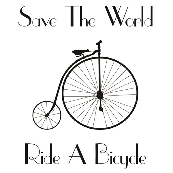 Skodelica Save the world ride a Bycycle