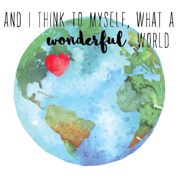 Bombažna vrečka And I think to myself what a wonderful world