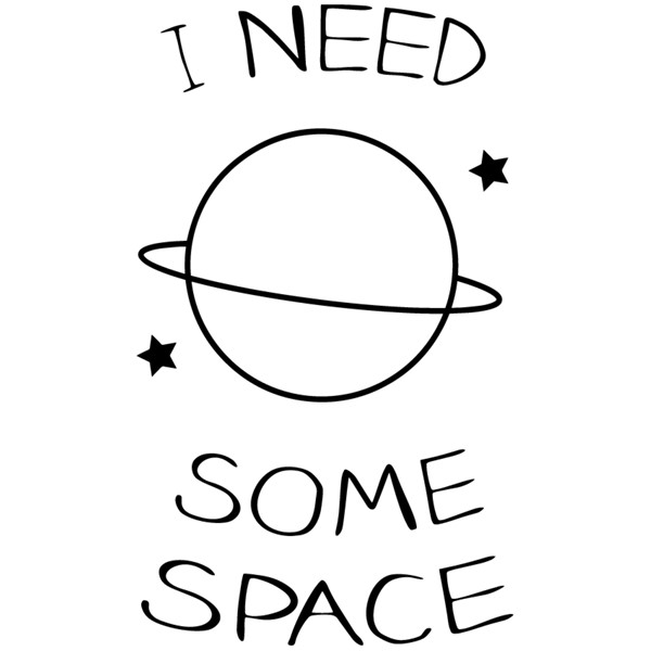 Bombažna vrečka I need some space