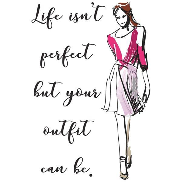 Bombažna vrečka Life isn't perefect but your outfit can be