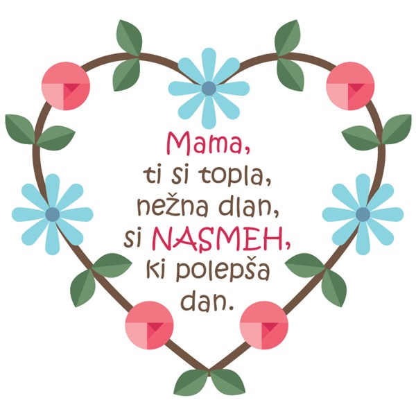 Bombažna vrečka Mama, nežna dlan