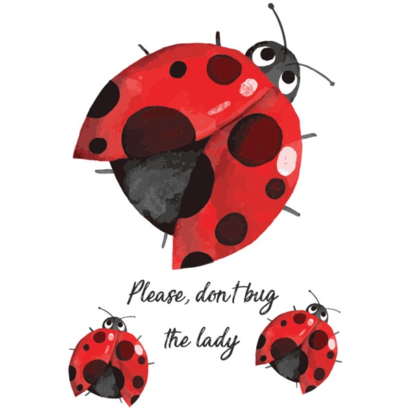 Bombažna vrečka Please don't bug the lady