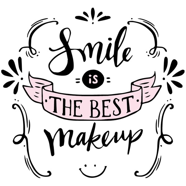 Bombažna vrečka Smile is the best makeup