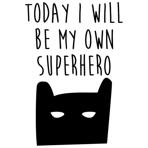 Bombažna vrečka Today I will be my own superhero
