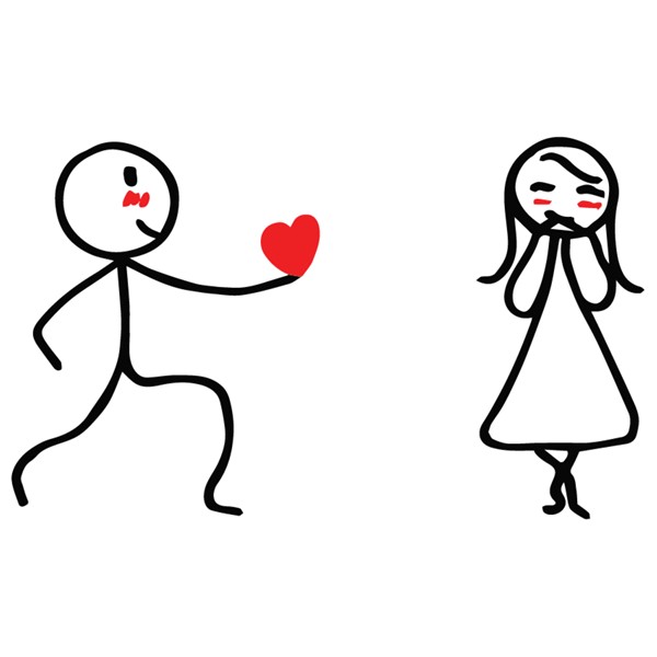 Bombažna vrečka Zaljubljenca srček