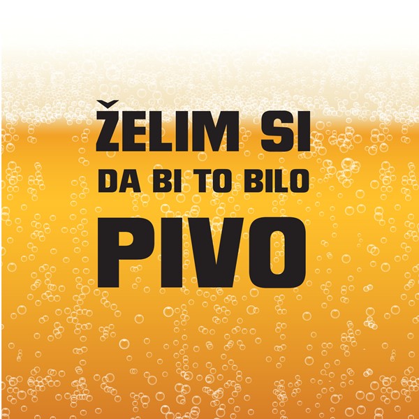 Skodelica Želim si da bi bilo to pivo