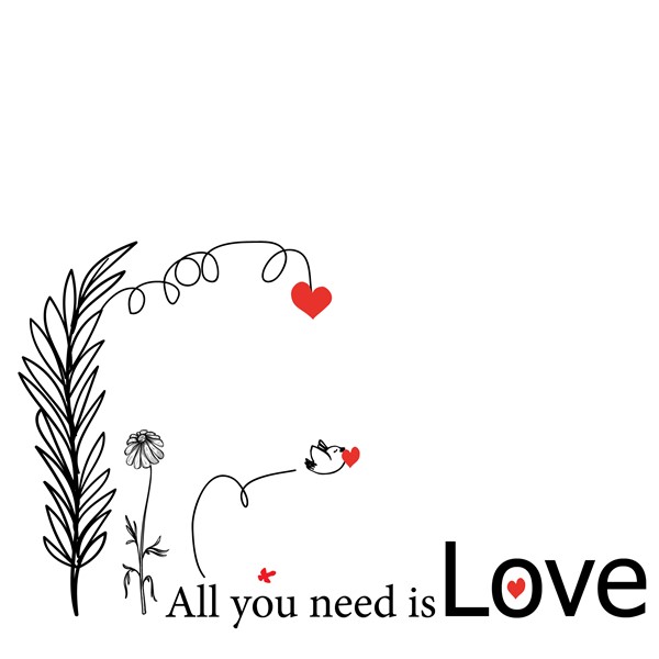 Vzglavnik All you need is love