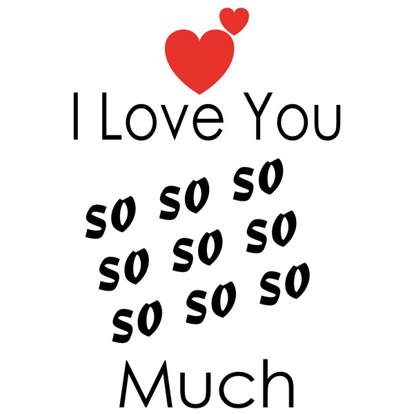 Vzglavnik I love you so so so much