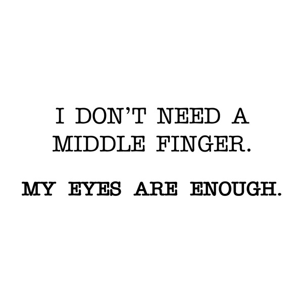 Torbica toaletka I dont need a middle finger