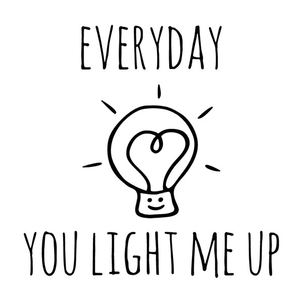 Vzglavnik Everyday you light me up