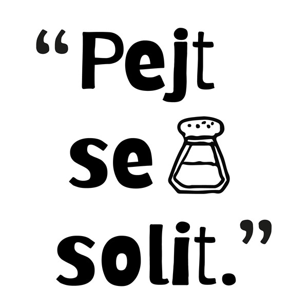Predpasnik Pejt se solit