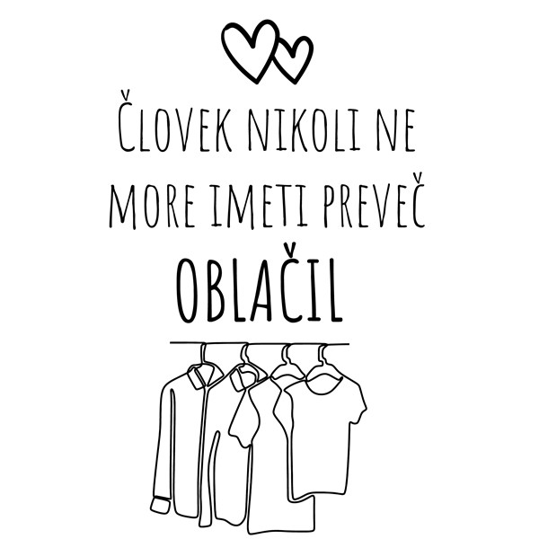 Bombažna vrečka Clovek_oblacil