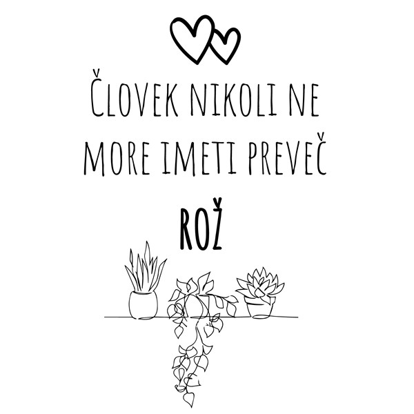 Bombažna vrečka Clovek_roz