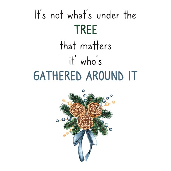 Bombažna vrečka Its not whats under the tree