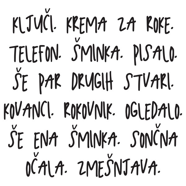 Bombažna vrečka Kljuci Krema